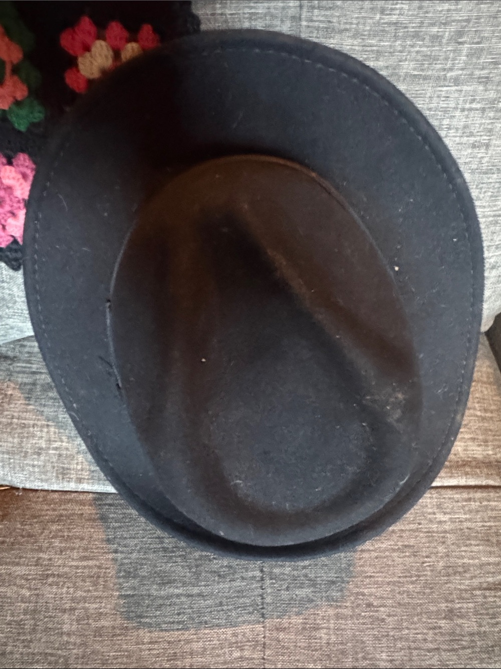 Vintage Christys' of London Black Wool Felt Bowler Hat – Size Medium